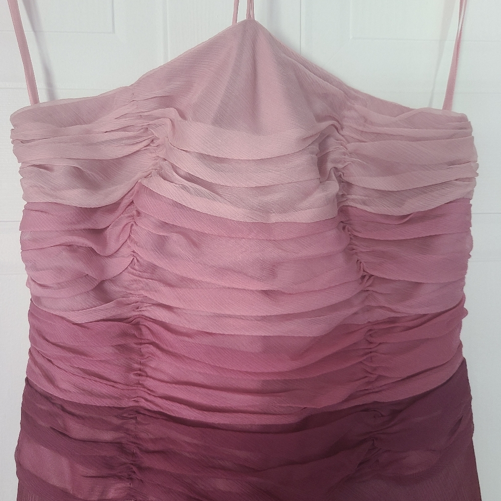Monsoon pink ombre party dress